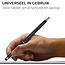 1 Stuks - Touch Pen - 2 in 1 Stylus Pen voor smartphone en tablet - Metaal - Zwart