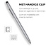 1 Stuks - Touch Pen - 2 in 1 Stylus Pen voor smartphone en tablet - Metaal - Zilver