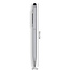 1 Stuks - Touch Pen - 2 in 1 Stylus Pen voor smartphone en tablet - Metaal - Zilver