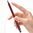 1 Stuks - Touch Pen - 2 in 1 Stylus Pen voor smartphone en tablet - Metaal - Rood