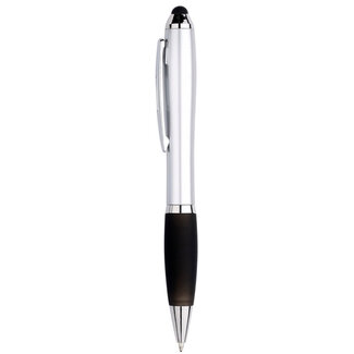 1 Stuks - Touch Pen - 2 in 1 Stylus Pen voor smartphone en tablet - Zwart