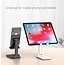 Telefoon en Tablet Houder - Ergonomisch design - Smartphone standaard voor Bureau of Tafel - Opvouwbaar en Verstelbaar - Roze