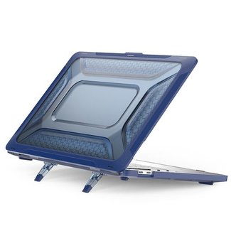 Devia HardShell - Laptop Case Geschikt voor Macbook 16.2Pro (2019) - Super Krasbestendig - Hard Shell Case - Blauw
