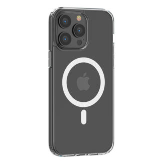 Devia Apple iPhone 14 Plus - Devia Case met Magnetische Ring en Oplaadfunctie - Transparante Back Cover - Transparant