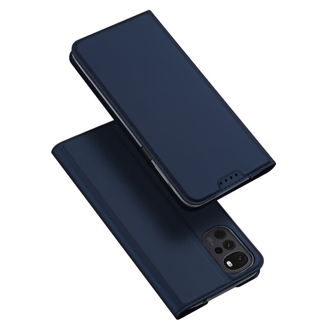 Telefoon hoesje geschikt voor Motorola Moto G22 - Dux Ducis Skin Pro  Book case - Blauw