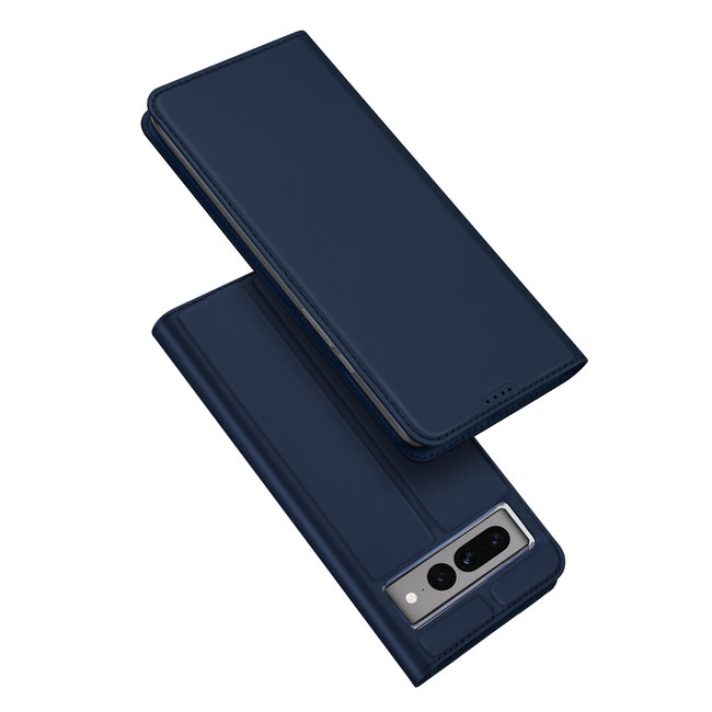 Telefoon hoesje geschikt voor Google Pixel 7 Pro - Dux Ducis Skin Pro  Book case - Blauw