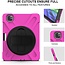 iPad Pro 12.9 (2022) Cover - Hand Strap Armor Case - Magenta