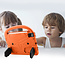 Case2go - Hoes geschikt voor iPad Pro 11 (2022) hoes - Schokbestendige case met handvat - Sparrow Kids Cover - Oranje