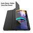 Dux Ducis - Tablet hoes geschikt voor Samsung Galaxy Tab S7 Plus (2020) - Toby Series - Tri-Fold Book Case - Zwart