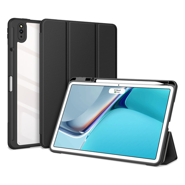 Dux Ducis - Tablet hoes geschikt voor Huawei MatePad 11 (2021) -  Toby Serie - Tri-Fold Book Case - Zwart