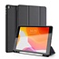 Dux Ducis - Case for Apple iPad 10.2 inch 2020 - Domo Book Case - Tri-fold Cover with Pencil Holder - Black