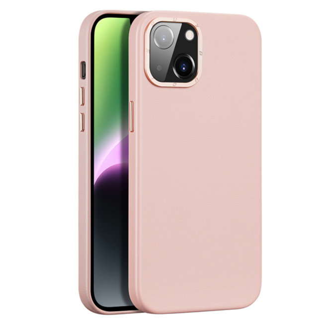 Dux Ducis - Telefoonhoesje geschikt voor Apple iPhone 14 - Grit Series Back Cover - Roze