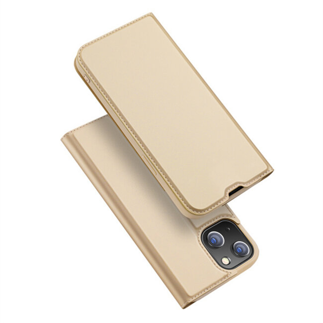 Case for iPhone 13 Pro - Dux Ducis Skin Pro Book Case - Gold