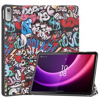 Tablet hoes geschikt voor de Lenovo Tab P11 2nd Gen - Graffiti