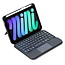 Case2go - Bluetooth Toetsenbord hoes geschikt voor Apple iPad Mini 6 (2021) - Toetsenbordverlichting - Touchpad - QWERTY - Zwart