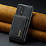 CaseMe - Telefoonhoesje geschikt voor Samsung Galaxy A33 - Back Cover - Met Magnetische Pasjeshouder - Zwart