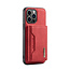 CaseMe - Telefoonhoesje geschikt voor iPhone 14 Pro Max - Back Cover - Met Magnetische Pasjeshouder - Rood