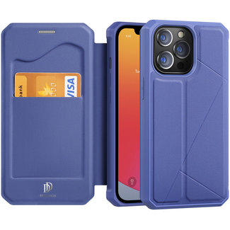 Dux Ducis Dux Ducis - Hoesje voor iPhone 13 Pro Max - Skin X Wallet Case - Blauw