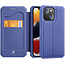 Case for iPhone 13 Pro - Dux Ducis Skin X Wallet Case - Blue