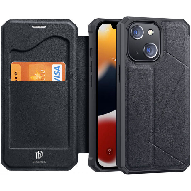 Case for iPhone 13 Pro - Dux Ducis Skin X Wallet Case - Black