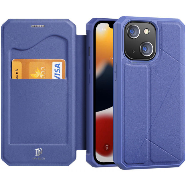 iPhone 13 Mini Hoesje - Dux Ducis Skin X Wallet Case - Blauw