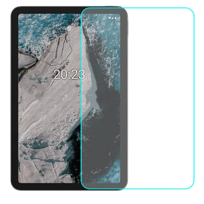 Case2go - Tablet Screenprotector geschikt voor Nokia T21 - Tempered Glass - Case Friendly - Transparant