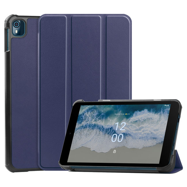Tablet hoes geschikt voor de Nokia T10 8 Inch (2022) - Donker Blauw
