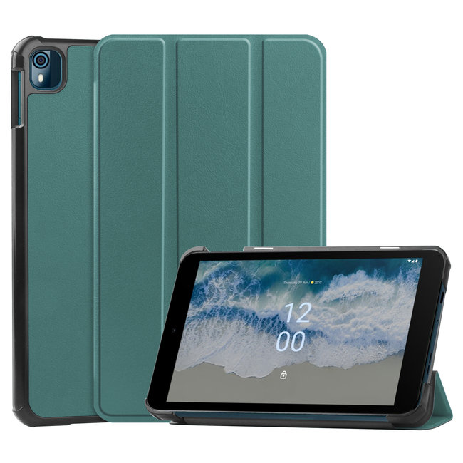 Tablet hoes geschikt voor de Nokia T10 8 Inch (2022) - Donker Groen