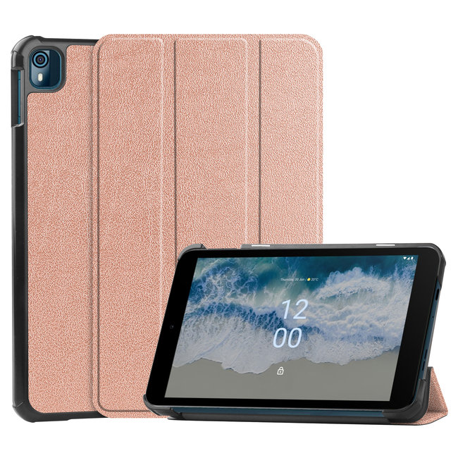 Tablet hoes geschikt voor de Nokia T10 8 Inch (2022) - Rose Goud