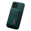CaseMe - Telefoonhoesje geschikt voor iPhone 13 Pro Max - Back Cover - Met Magnetische Pasjeshouder - Groen