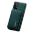 CaseMe - Telefoonhoesje geschikt voor Samsung Galaxy A53 - Back Cover - Met Magnetische Pasjeshouder - Donker Groen