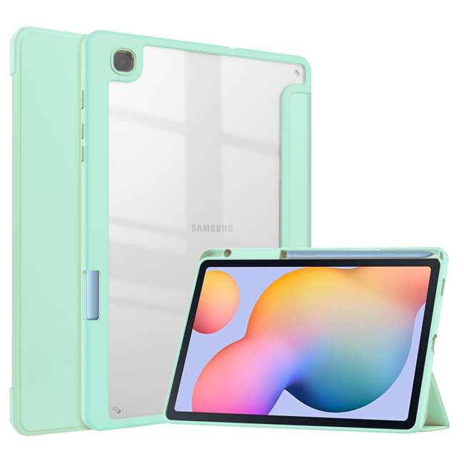 Tablet hoes geschikt voor de Samsung Galaxy Tab S6 Lite (2022 / 2020) - Mint Groen
