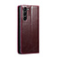 CaseMe - Telefoonhoesje geschikt voor Samsung Galaxy S23 Ultra - Wallet Book Case - Met Magnetische Sluiting - Donker Rood