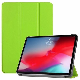 Cover2day Tablet hoes geschikt voor Apple iPad 2021 - 10.2 inch - Tri-Fold Book Case - Apple Pencil Houder - Groen