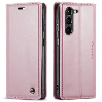 CaseMe CaseMe - Telefoonhoesje geschikt voor Samsung Galaxy S23 Plus - Wallet Book Case - Met Magnetische Sluiting - Roze