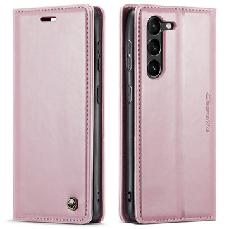 CaseMe CaseMe - Telefoonhoesje geschikt voor Samsung Galaxy S23 - Wallet Book Case - Met Magnetische Sluiting - Roze