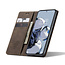 CaseMe - Telefoonhoesje geschikt voor Xiaomi 12T Pro - Wallet Book Case - Met Magnetische Sluiting - Bruin