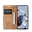 CaseMe - Telefoonhoesje geschikt voor Xiaomi 12T Pro - Wallet Book Case - Met Magnetische Sluiting - Licht Bruin