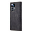 CaseMe - Telefoonhoesje geschikt voor Xiaomi 12T Pro - Wallet Book Case - Met Magnetische Sluiting - Zwart