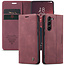 CaseMe - Telefoonhoesje geschikt voor Samsung Galaxy S23 - Wallet Book Case - Met Magnetische Sluiting - Rood