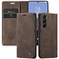 CaseMe - Telefoonhoesje geschikt voor Samsung Galaxy S23 Plus - Wallet Book Case - Met Magnetische Sluiting - Bruin