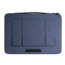 Laptoptas - 14 inch laptophoes met extra opberg vak - Multifunctionele tas met standaard - Blauw