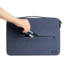 Laptoptas - 14 inch laptopsleeve met extra opberg vak - Multifunctionele tas met standaard - Blauw