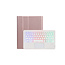 Case2go - Bluetooth RGB Toetsenbord hoes geschikt voor Apple iPad 10 10.9 Inch (2022) - QWERTY - Keyboard case met RGB Verlichting &amp; Touchpad - Roze