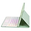 Case2go - Bluetooth Toetsenbord hoes geschikt voor Apple iPad 10 10.9 Inch (2022) - QWERTY Toetsenbord met verlichting - Pencil houder - Touchpad - Licht Groen