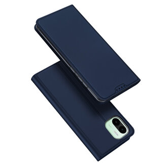 Dux Ducis Dux Ducis - Telefoon Hoesje geschikt voor Xiaomi Redmi A1 - Skin Pro Book Case - Donker Blauw