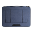 Laptoptas - 16 inch laptopsleeve met extra opberg vak - Multifunctionele tas met standaard - Blauw