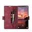 CaseMe - Telefoonhoesje geschikt voor Samsung Galaxy S23 Ultra - Back Cover - Wallet Book Case - Rood