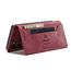 CaseMe - Telefoonhoesje geschikt voor Samsung Galaxy S23 Plus - Back Cover - Wallet Book Case - Rood