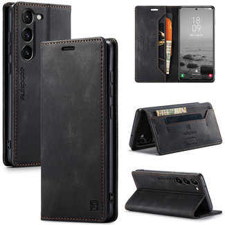 CaseMe CaseMe - Telefoonhoesje geschikt voor Samsung Galaxy S23 - Back Cover - Wallet Book Case - Zwart